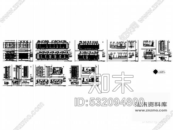 施工图360㎡会议多功能厅装饰施工图cad施工图下载【ID:532094800】