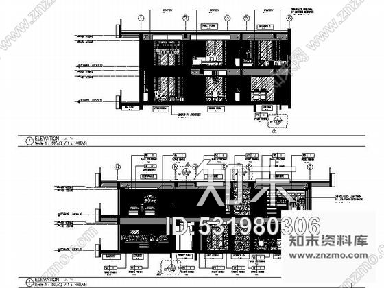 施工图西安旅游度假区花园式洋房四种风格两层别墅室内装修施工图含方案施工图下载【ID:531980306】