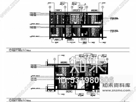 施工图西安旅游度假区花园式洋房四种风格两层别墅室内装修施工图含方案施工图下载【ID:531980306】