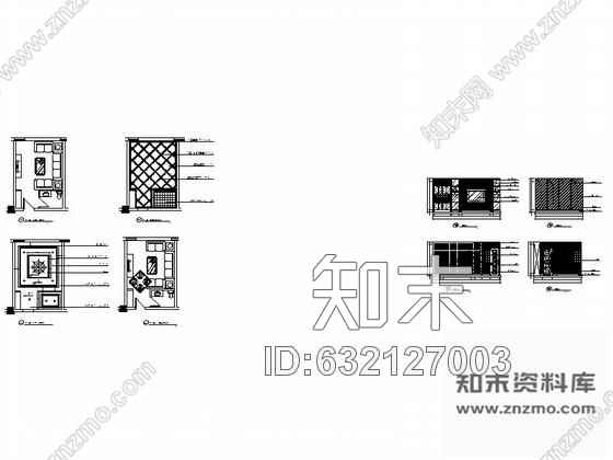 施工图某欧式娱乐会所包房13装修图cad施工图下载【ID:632127003】