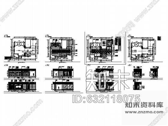 施工图某高级会所接待大厅装修图cad施工图下载【ID:632118075】
