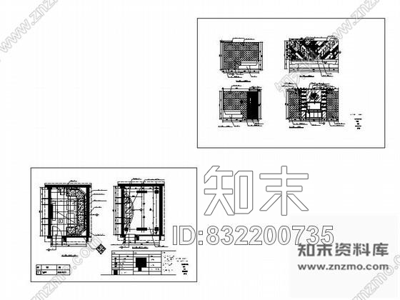 图块/节点KTV时尚小包厢详图cad施工图下载【ID:832200735】