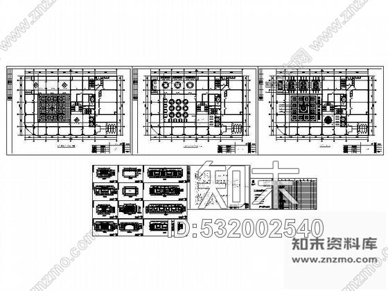 施工图全聚德烤鸭店室内装修图cad施工图下载【ID:532002540】