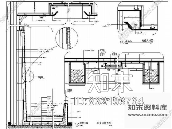 图块/节点室内景观小品详图cad施工图下载【ID:832193764】