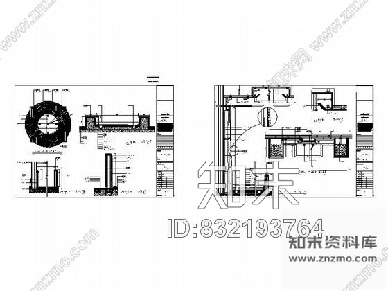 图块/节点室内景观小品详图cad施工图下载【ID:832193764】