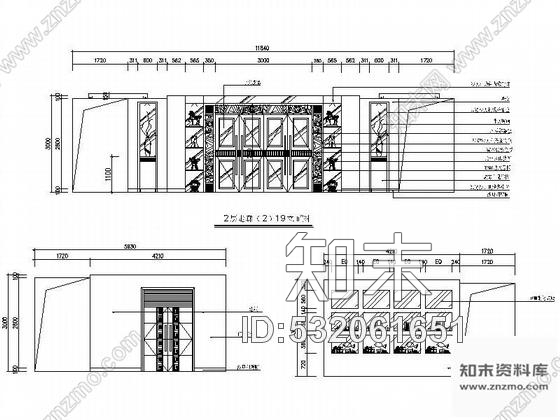 施工图某酒店走廊装饰图cad施工图下载【ID:532061651】