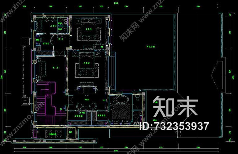 绿城·御园·法合别墅样板房施工图下载【ID:732353937】