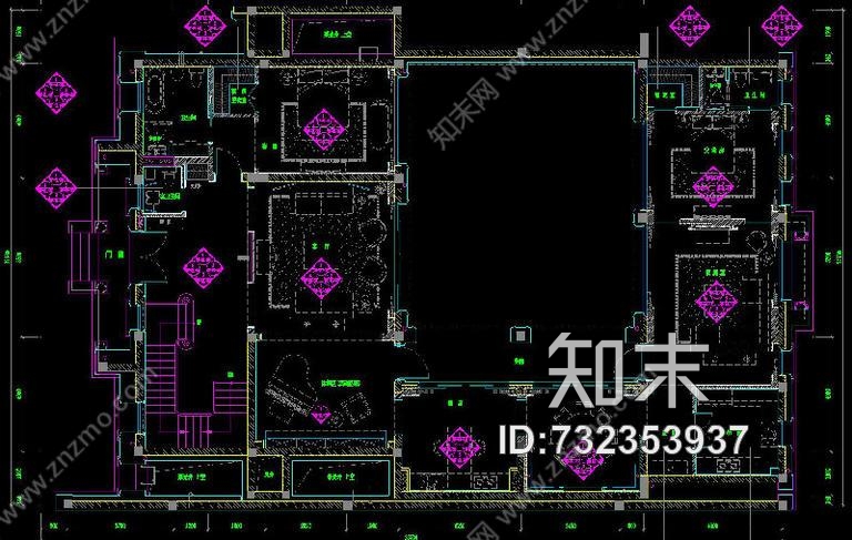 绿城·御园·法合别墅样板房施工图下载【ID:732353937】