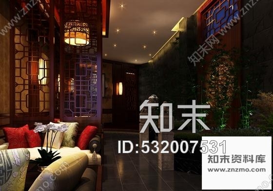 施工图重庆某中式名品茶楼室内装修施工图含效果cad施工图下载【ID:532007531】