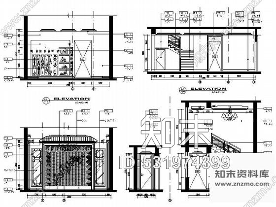 施工图苏州现代新古典中式双层别墅装修图含效果cad施工图下载【ID:531974399】