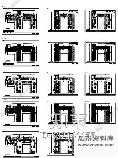 成都某人民医院内科楼装修图平面cad施工图下载【ID:632141155】