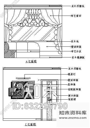 图块/节点KTV包房空间cad施工图下载【ID:832295790】