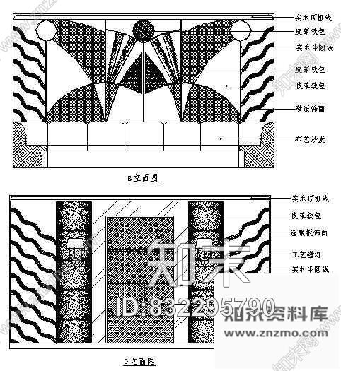 图块/节点KTV包房空间cad施工图下载【ID:832295790】