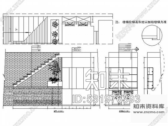 施工图经典简洁雅致新中式四层别墅设计CAD装修图含效果cad施工图下载【ID:531976393】