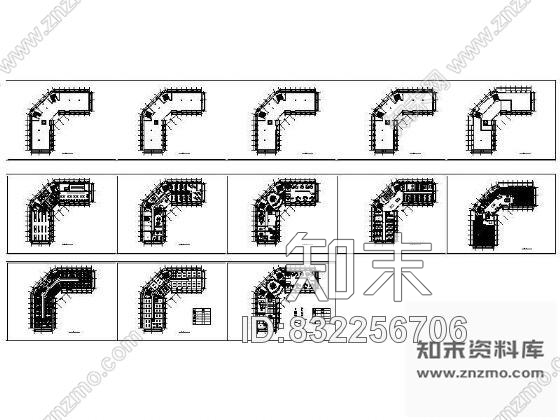 图块/节点某办公楼平面设计图cad施工图下载【ID:832256706】