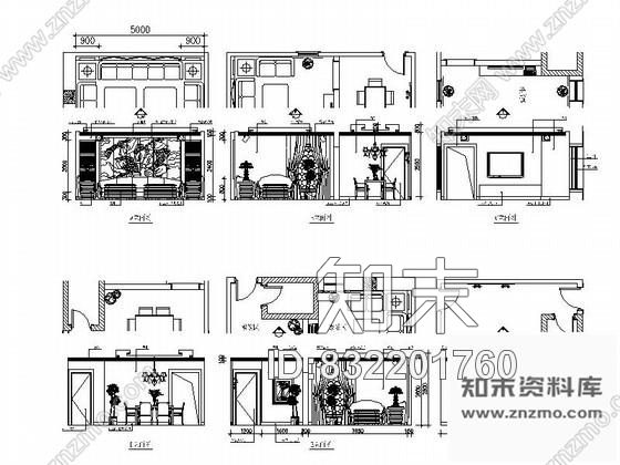 图块/节点会所某包厢立面图1cad施工图下载【ID:832201760】