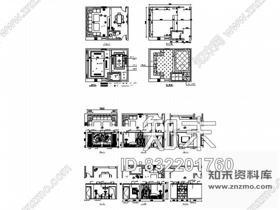 图块/节点会所某包厢立面图1cad施工图下载【ID:832201760】