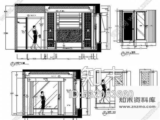 施工图上海某酒店多套客房装修图cad施工图下载【ID:532053660】