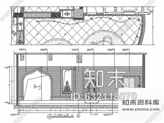 施工图养生会所大堂休息区装修图cad施工图下载【ID:632118070】