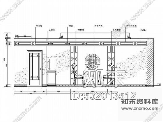 施工图餐厅中包装修图cad施工图下载【ID:532013512】