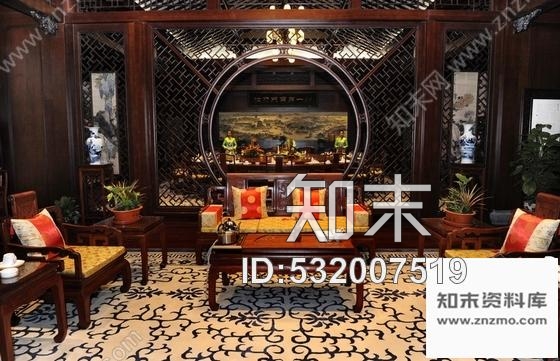 施工图北京某中式酒楼室内装修施工图含实景cad施工图下载【ID:532007519】