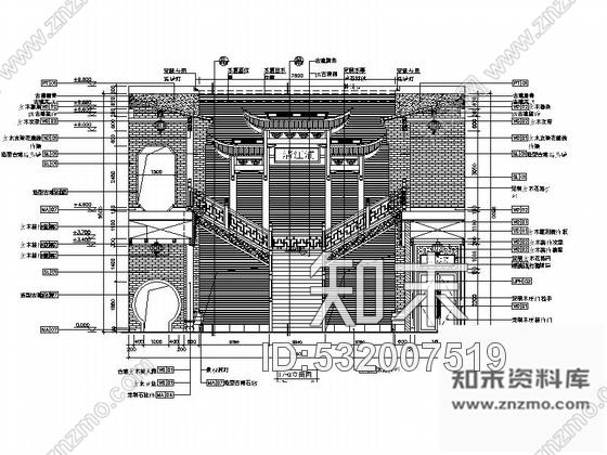 施工图北京某中式酒楼室内装修施工图含实景cad施工图下载【ID:532007519】