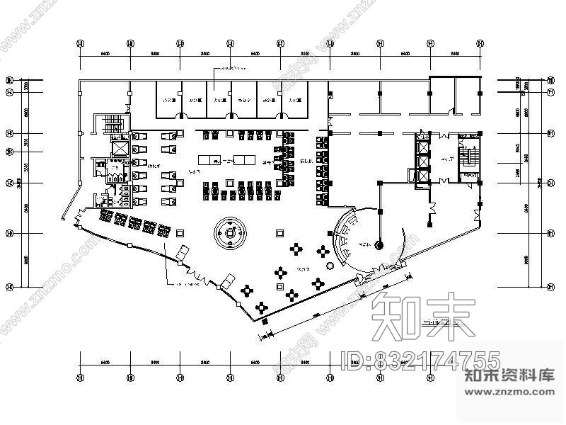 图块/节点新概念网吧平面图cad施工图下载【ID:832174755】