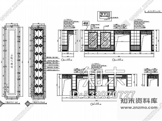 施工图天津时尚陶瓷专卖店室内装修施工图cad施工图下载【ID:532070727】