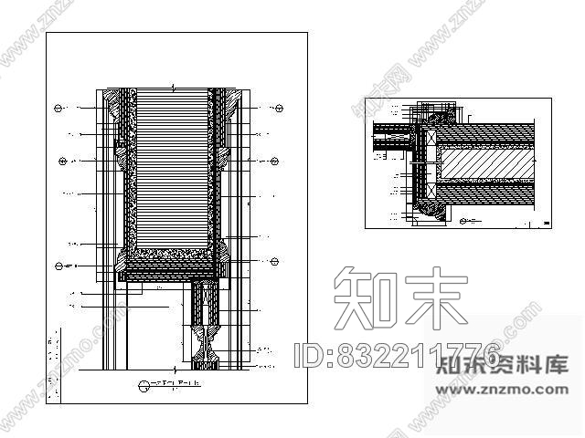 图块/节点别墅卫生间门详图cad施工图下载【ID:832211776】