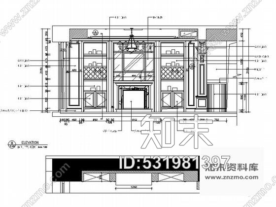 施工图深圳欧式风格三层别墅样板间室内装修施工图含效果cad施工图下载【ID:531981397】