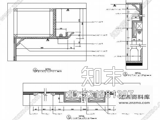 施工图深圳欧式风格三层别墅样板间室内装修施工图含效果cad施工图下载【ID:531981397】