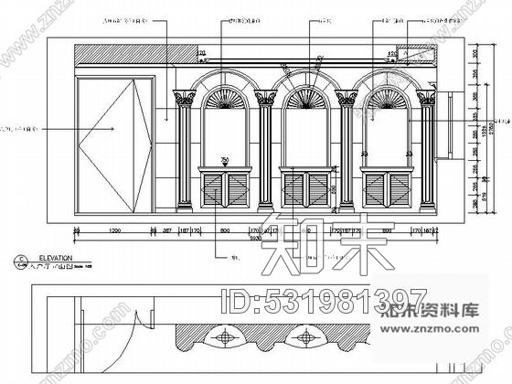 施工图深圳欧式风格三层别墅样板间室内装修施工图含效果cad施工图下载【ID:531981397】