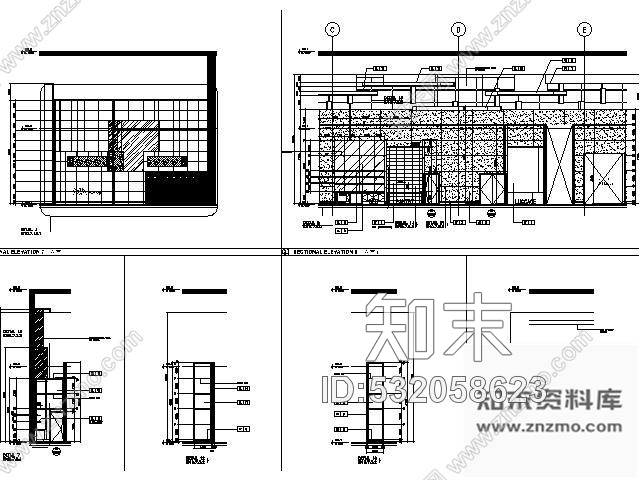 施工图南京某酒店大堂及通道施工图cad施工图下载【ID:532058623】