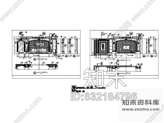 图块/节点欧式古典客厅主背景墙详图cad施工图下载【ID:832184796】