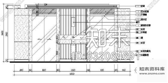 五星酒店电梯间图cad施工图下载【ID:532064691】