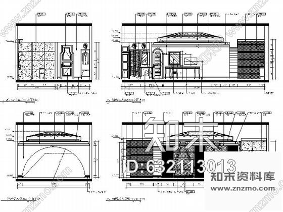 施工图上海高档奢华美容会所全套施工图含效果cad施工图下载【ID:632113013】