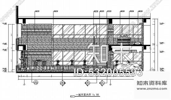 施工图内蒙古某奢华茶楼室内装修施工图含效果和实景cad施工图下载【ID:532005593】