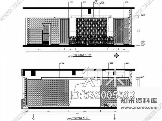 施工图内蒙古某奢华茶楼室内装修施工图含效果和实景cad施工图下载【ID:532005593】