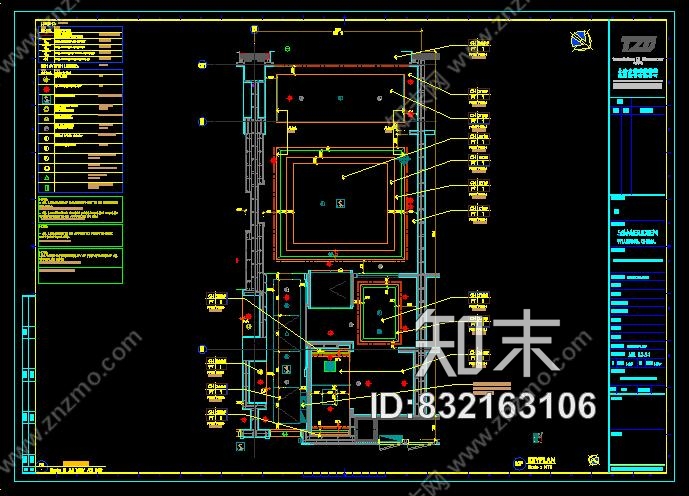 苏州湾艾美酒店样板间CAD施工图cad施工图下载【ID:832163106】