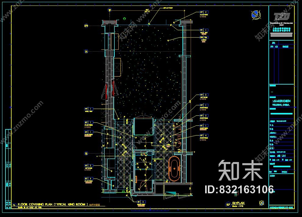 苏州湾艾美酒店样板间CAD施工图cad施工图下载【ID:832163106】
