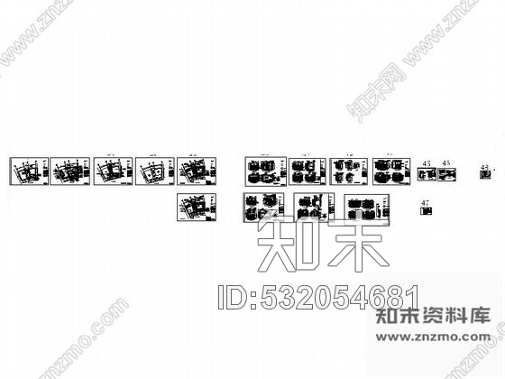 施工图豪华套房装修图cad施工图下载【ID:532054681】