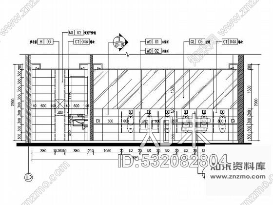 施工图徐州大气时尚现代写字楼公共区域cad施工图含效果图施工图下载【ID:532082804】