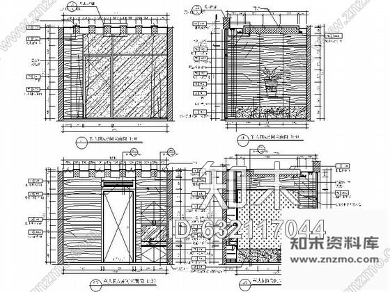 施工图深圳spa单人套间室内装修图cad施工图下载【ID:632117044】