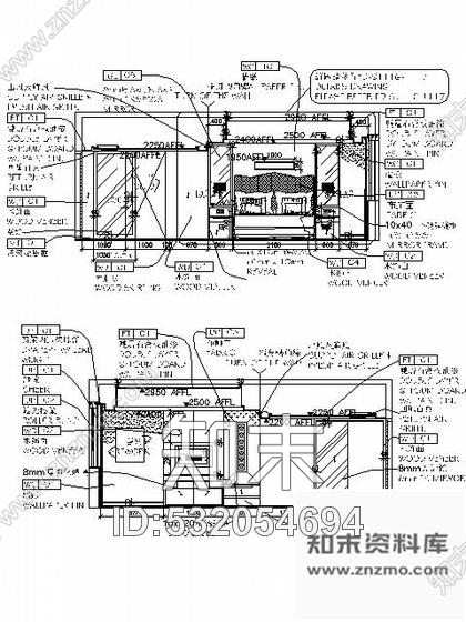 施工图成都高档商务酒店标准套房施工图cad施工图下载【ID:532054694】