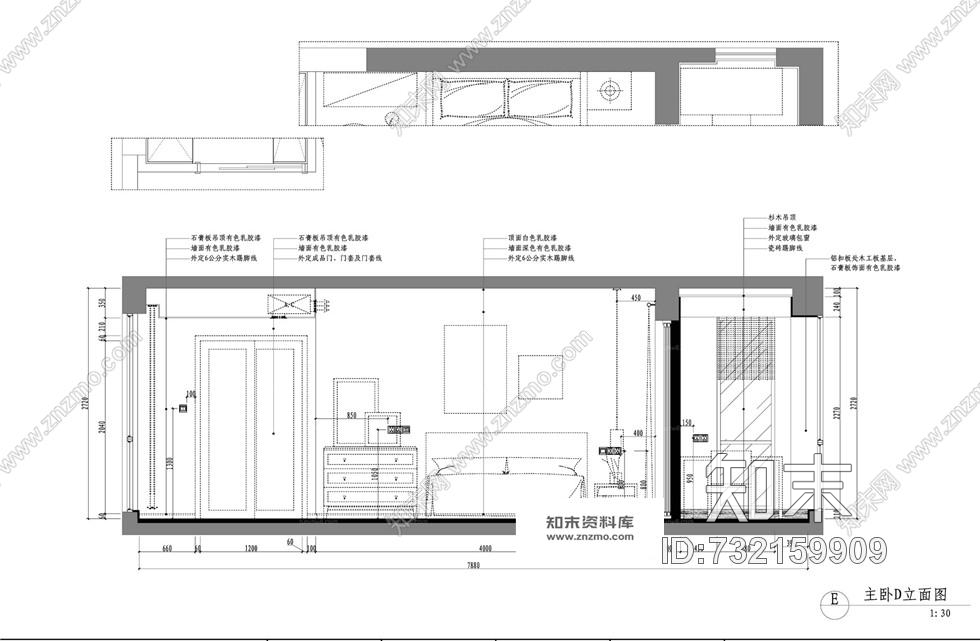 杭州力设计--德盛博奥城现代北欧风格室内装修施工图含实景cad施工图下载【ID:732159909】