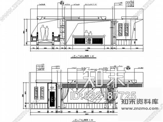 图块/节点杭州某知名足道会所立面剖面装修图含效果cad施工图下载【ID:832187725】