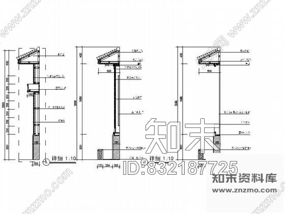 图块/节点杭州某知名足道会所立面剖面装修图含效果cad施工图下载【ID:832187725】