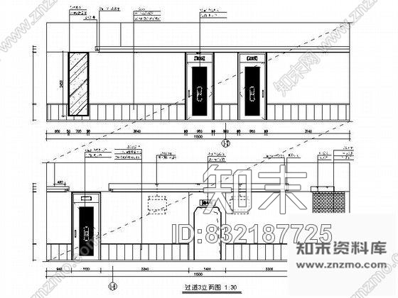 图块/节点杭州某知名足道会所立面剖面装修图含效果cad施工图下载【ID:832187725】