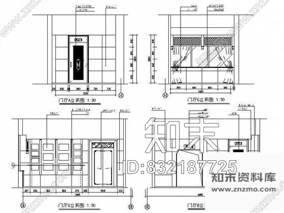 图块/节点杭州某知名足道会所立面剖面装修图含效果cad施工图下载【ID:832187725】