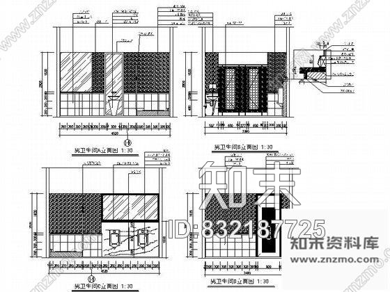 图块/节点杭州某知名足道会所立面剖面装修图含效果cad施工图下载【ID:832187725】